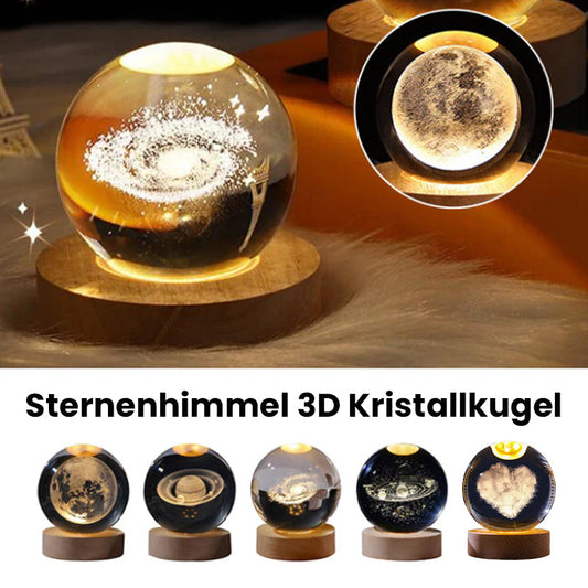 Sternenhimmel 3D-Mikrolandschaftskristallkugel